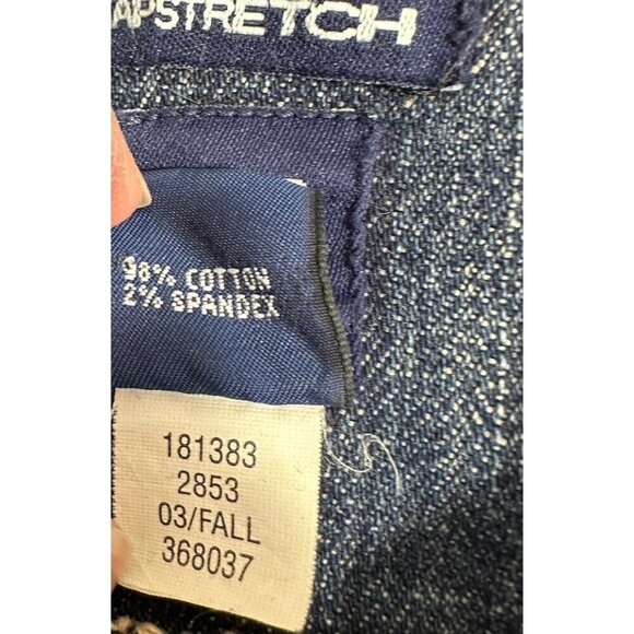 Vintage Gap Denim Jacket Womens Small Blue Jean Stretch Y2K Fitted - Picture 4 of 8